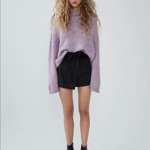 Zara Faux Suede SKORT